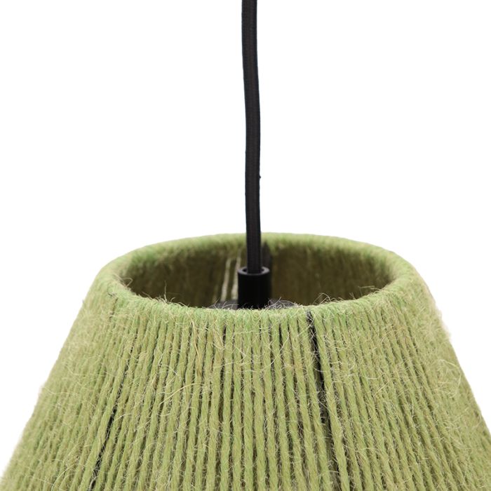 Landelijke hanglamp groen, Holly