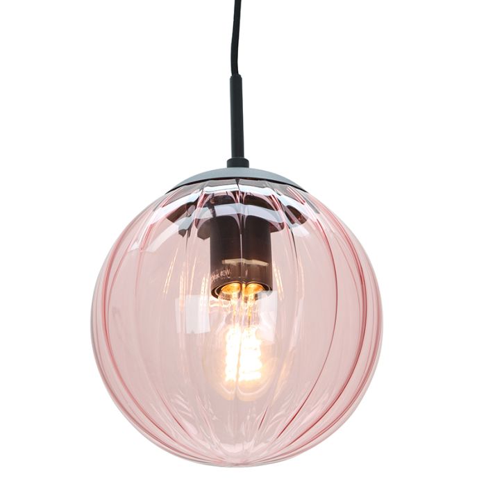 Retro hanglamp roze, Rifka