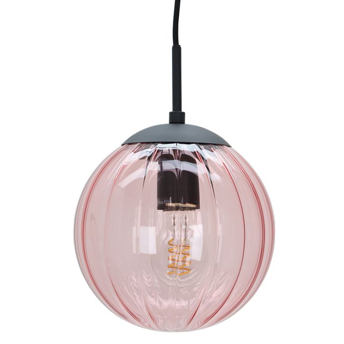 Retro hanglamp roze, Rifka