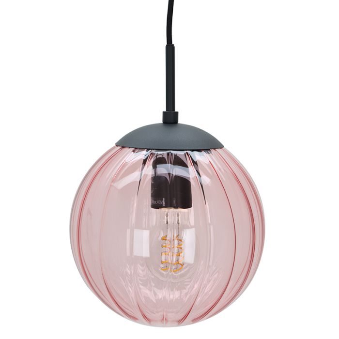Retro hanglamp roze, Rifka