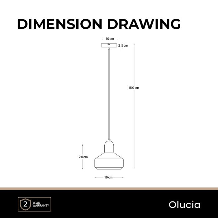 Design hanglamp amber, Sabina