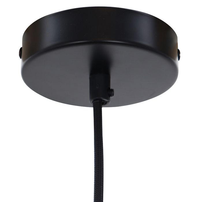 Landelijke hanglamp zwart, Sanny