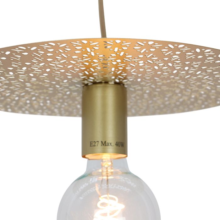 Design hanglamp messing, Sienna