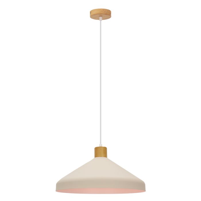 Landelijke hanglamp beige, Freddie