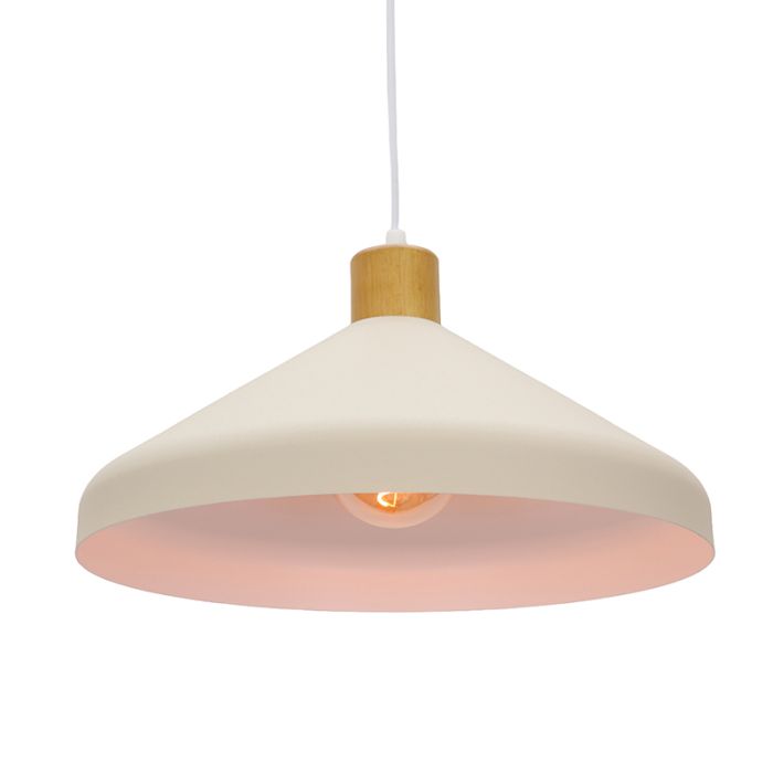 Landelijke hanglamp beige, Freddie