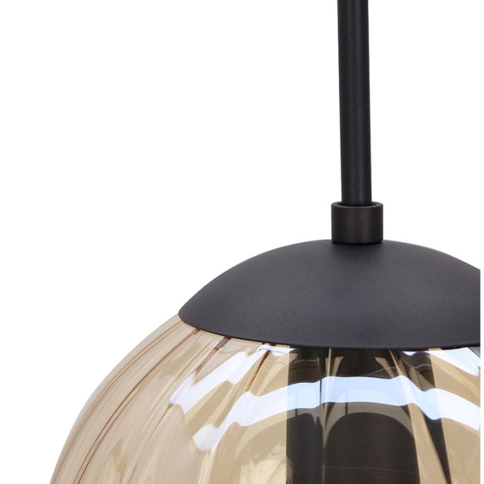 Retro hanglamp amber, Rifka