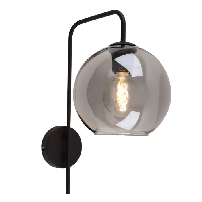 Design wandlamp grijs, Giada, met schakelaar