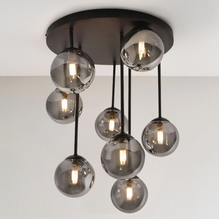 Design plafondlamp grijs, Stacy
