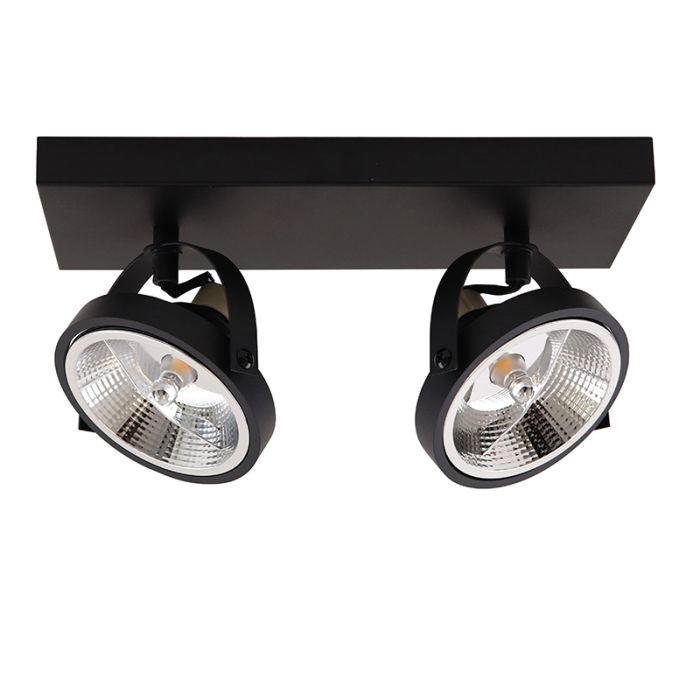 Moderne plafondlamp zwart, Morris