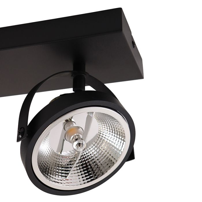 Moderne plafondlamp zwart, Morris