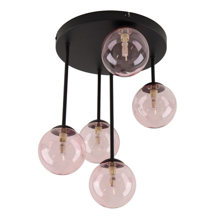 Design plafondlamp roze, Stacy