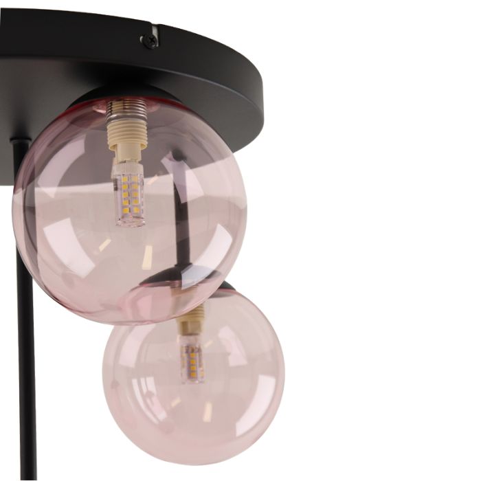 Design plafondlamp roze, Stacy