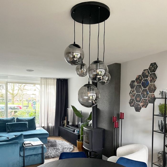 Design hanglamp zwart, Dolf
