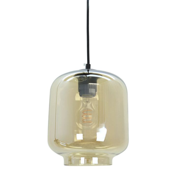 Moderne hanglamp amber, Caia