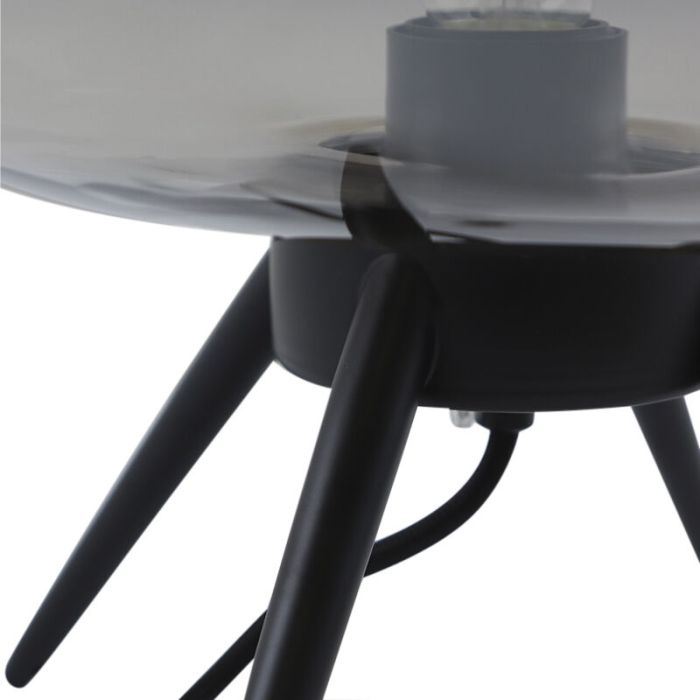 Design tafellamp grijs, Vidro, met schakelaar