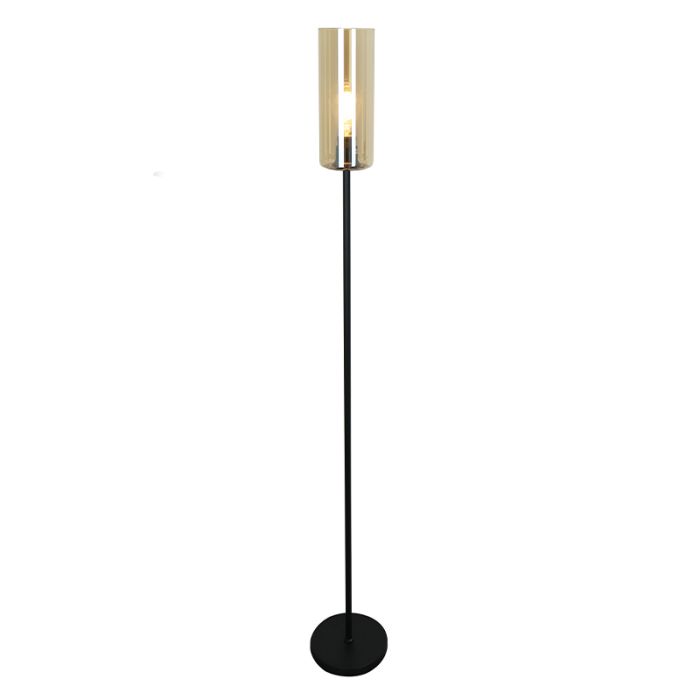 Moderne vloerlamp amber, Gaya, met schakelaar