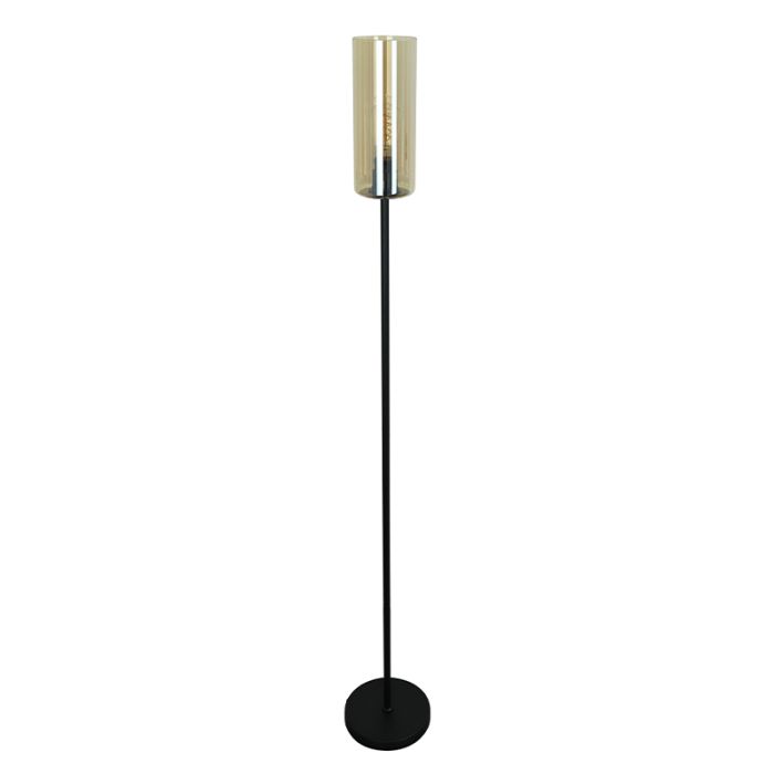 Moderne vloerlamp amber, Gaya, met schakelaar
