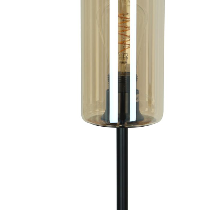 Moderne vloerlamp amber, Gaya, met schakelaar