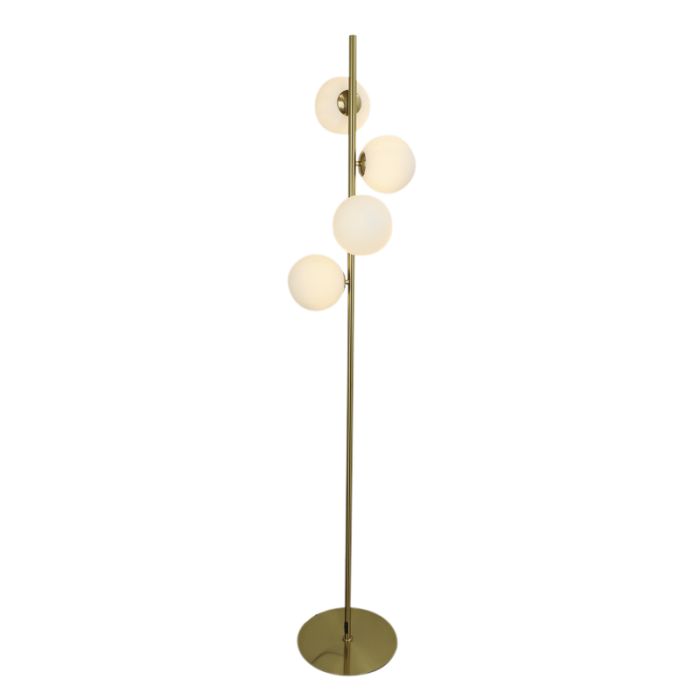 Design vloerlamp wit, Remo, met schakelaar