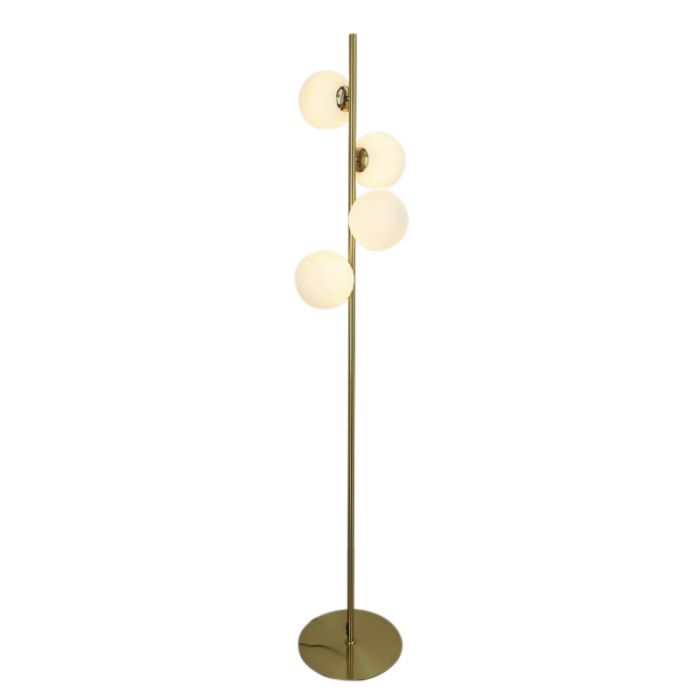 Design vloerlamp wit, Remo, met schakelaar