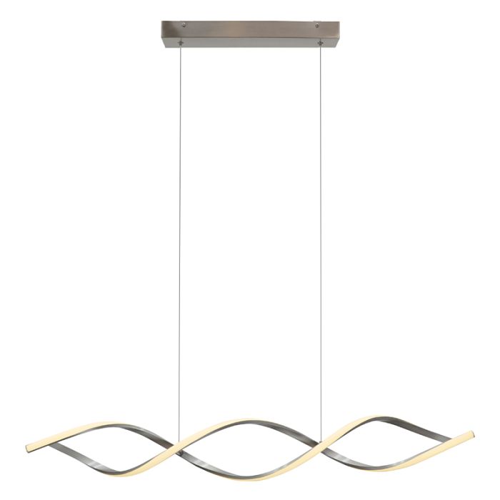 Design hanglamp zilver, Kuno, 45W, 3000K LED, 3-staps dimbaar
