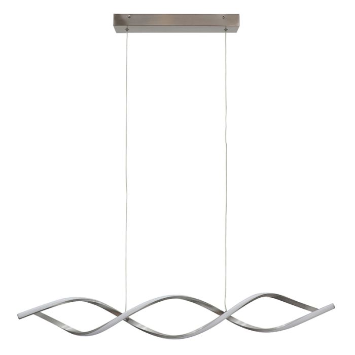 Design hanglamp zilver, Kuno, 45W, 3000K LED, 3-staps dimbaar