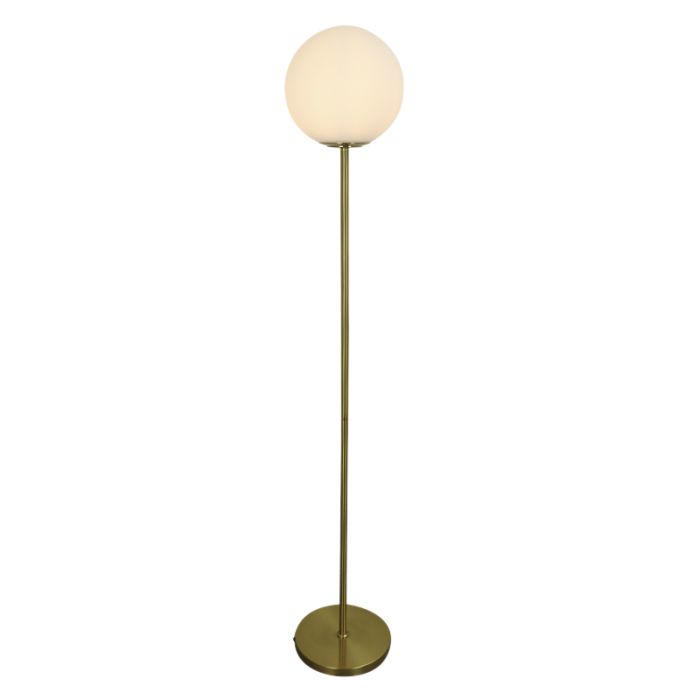Design vloerlamp wit, Dolf, met schakelaar