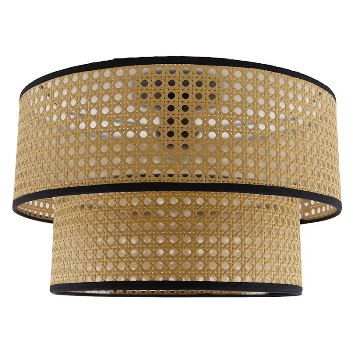 Rotan plafondlamp bruin, Kirsten