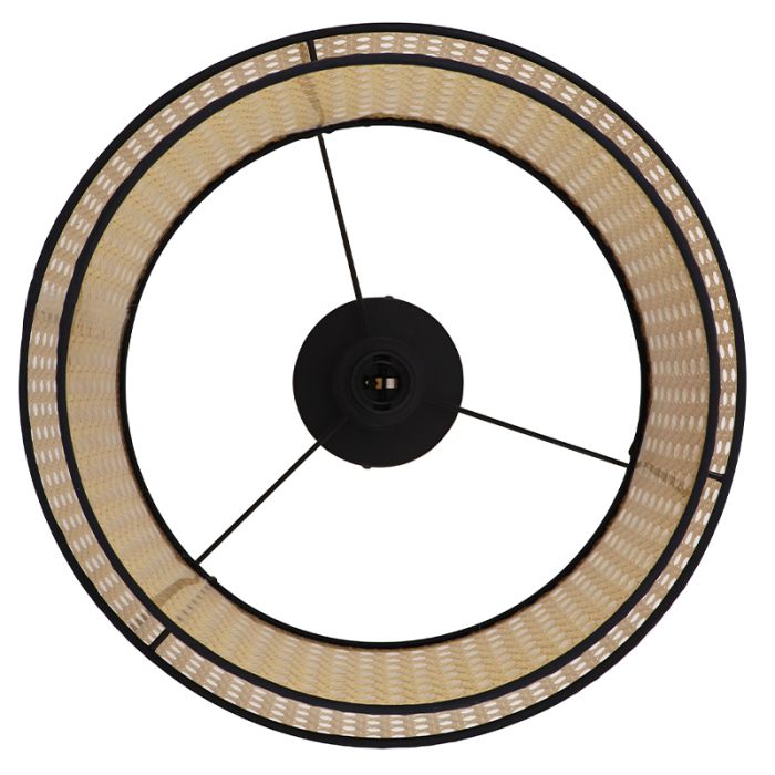 Rotan plafondlamp bruin, Kirsten
