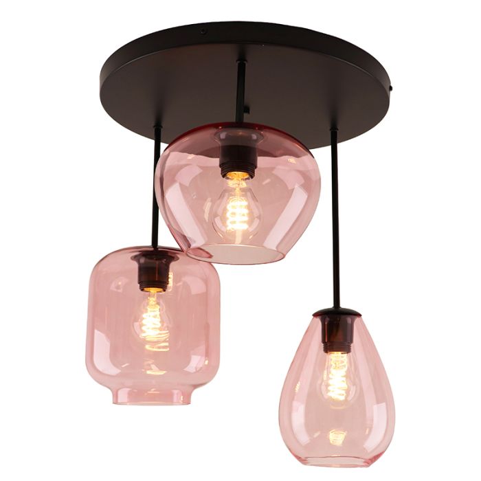 Moderne plafondlamp roze, Caia