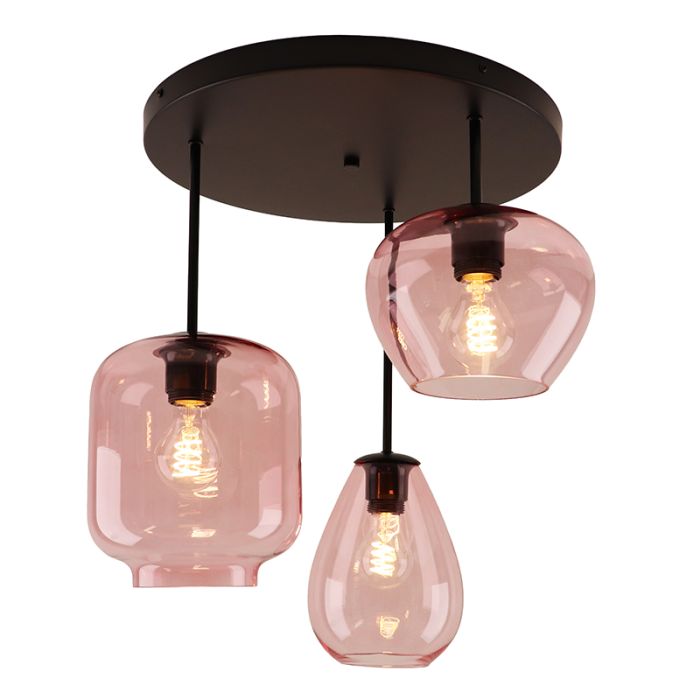 Moderne plafondlamp roze, Caia