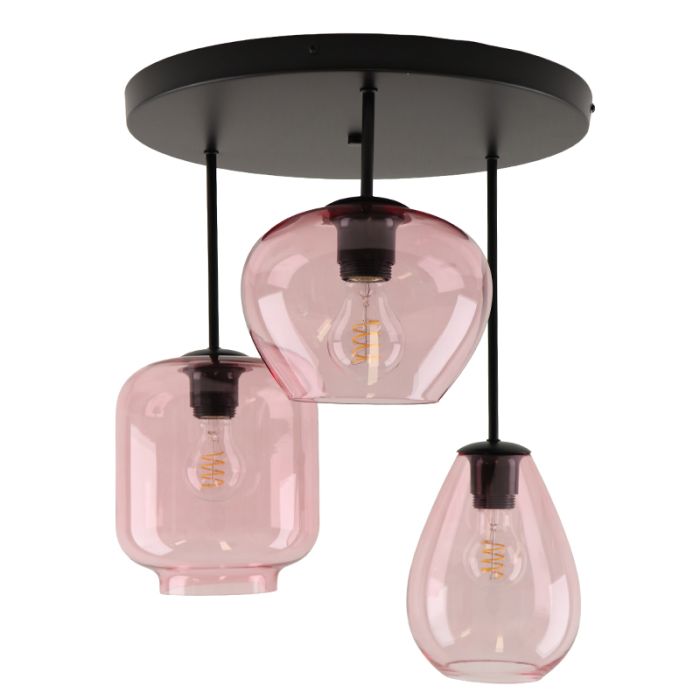 Moderne plafondlamp roze, Caia