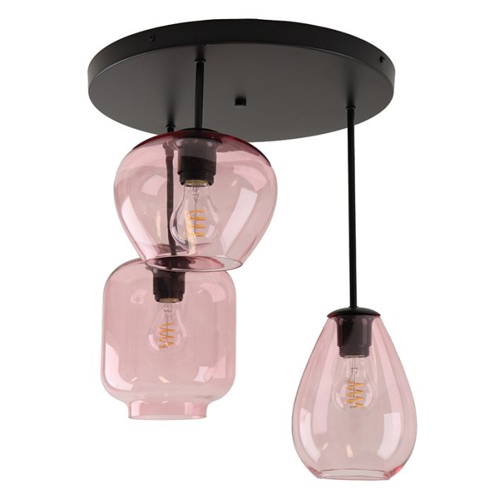 Moderne plafondlamp roze, Caia