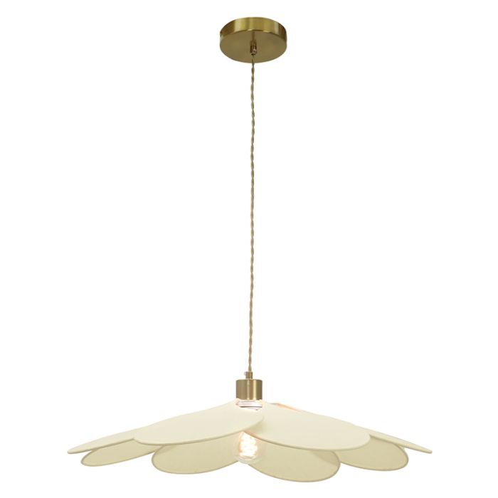 Landelijke hanglamp crème, Nena