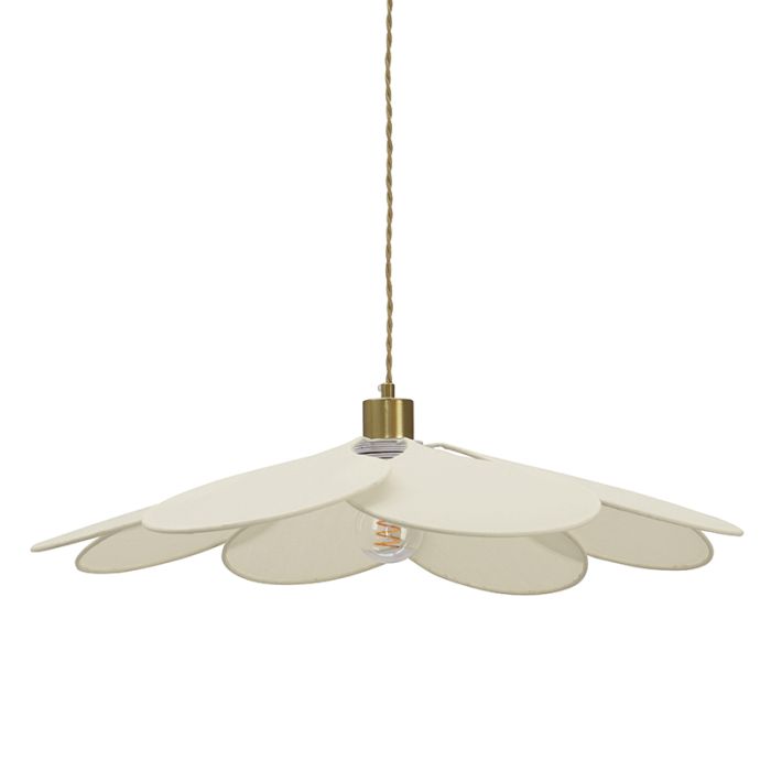 Landelijke hanglamp crème, Nena