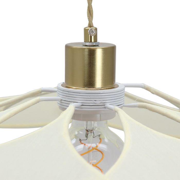 Landelijke hanglamp crème, Nena