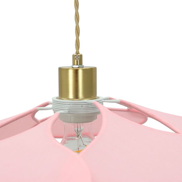 Landelijke hanglamp roze, Nena
