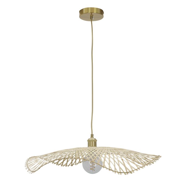 Bamboe hanglamp bruin, Romee