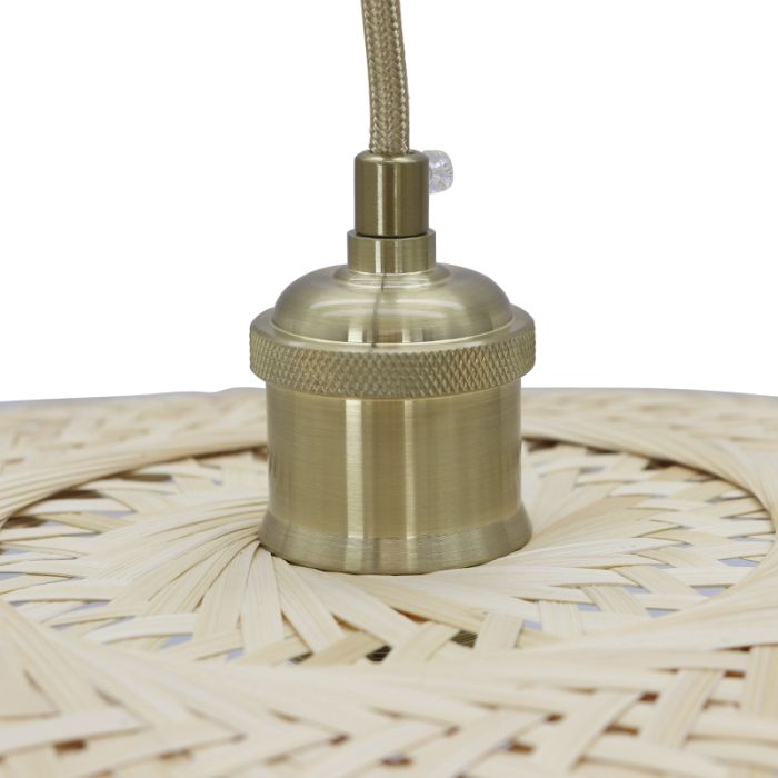 Bamboe hanglamp bruin, Romee