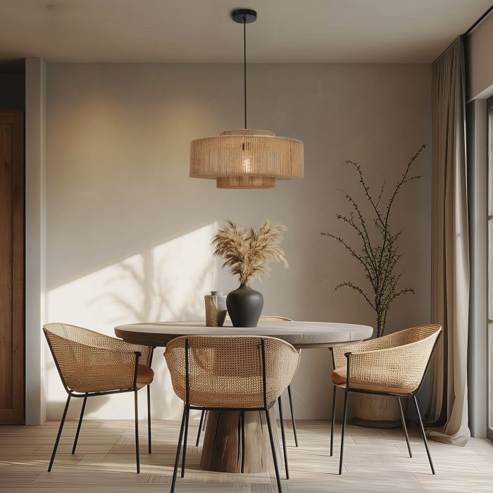 Landelijke hanglamp bruin, Selena