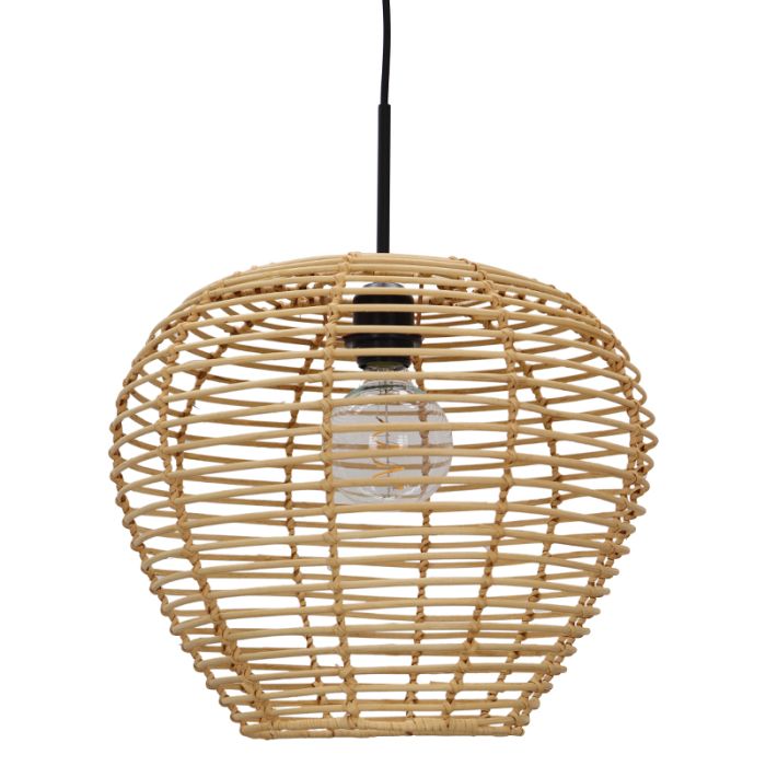 Rotan hanglamp bruin, Irene