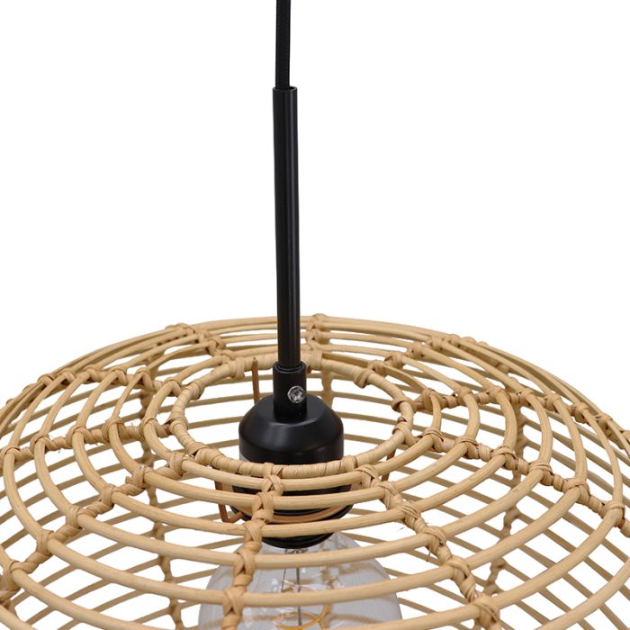 Rotan hanglamp bruin, Irene