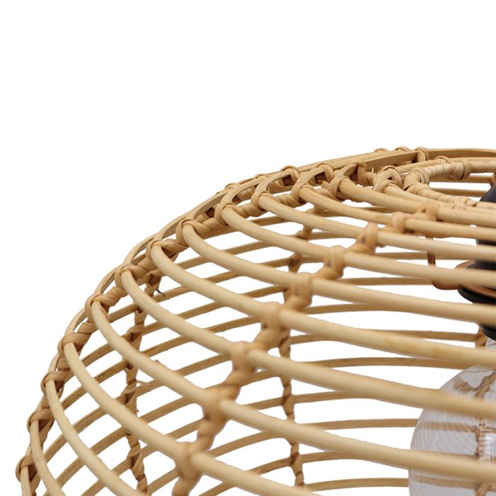 Rotan hanglamp bruin, Irene