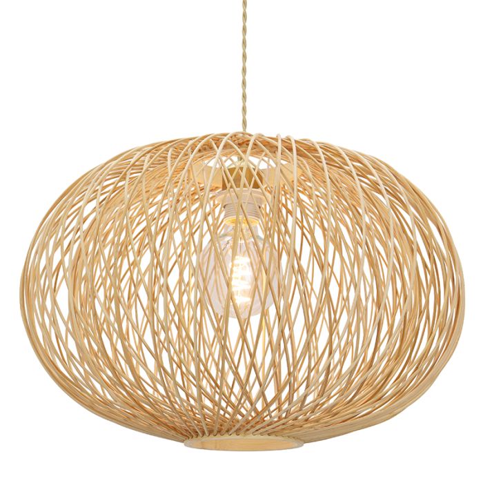 Bamboe hanglamp bruin, Florine