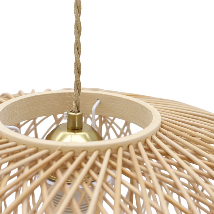 Bamboe hanglamp bruin, Florine