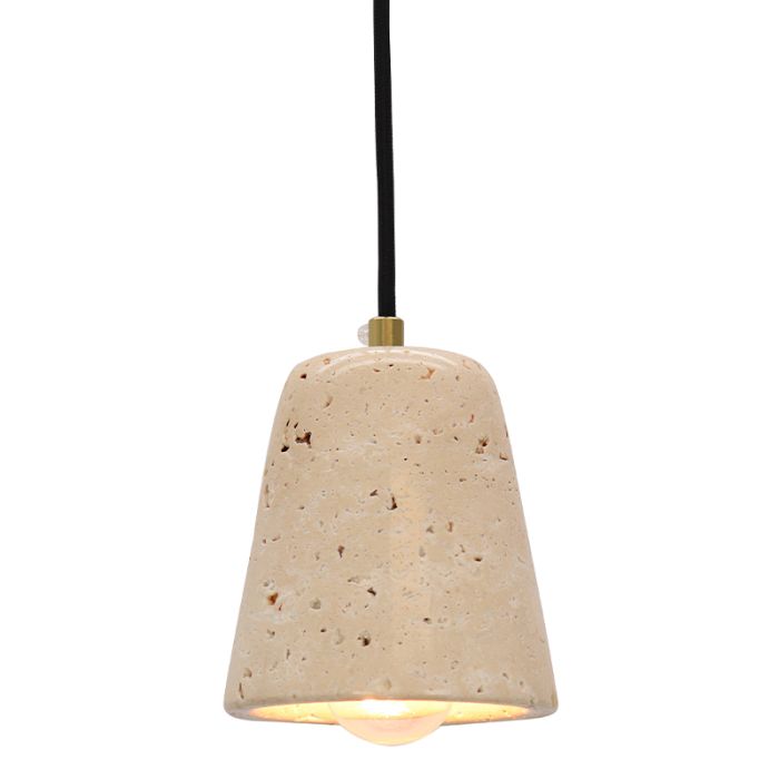 Marmeren hanglamp beige, Claes