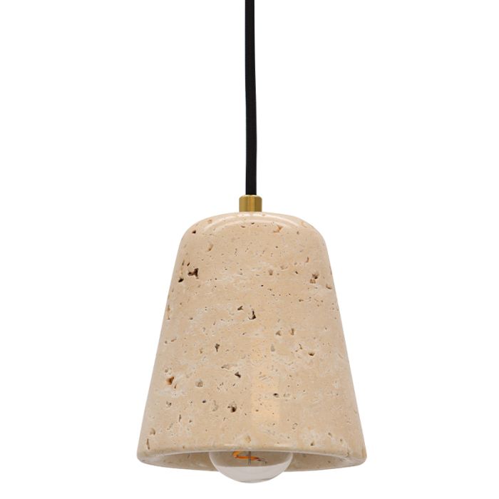 Marmeren hanglamp beige, Claes