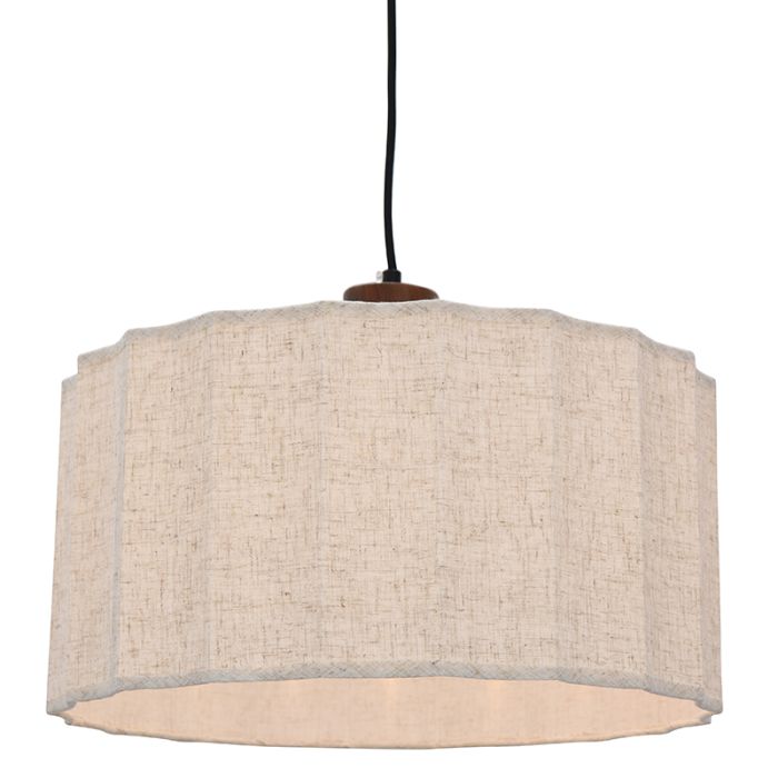 Landelijke hanglamp beige, Loulou