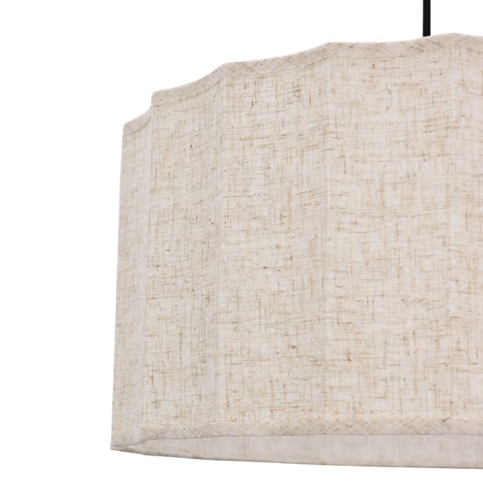 Landelijke hanglamp beige, Loulou