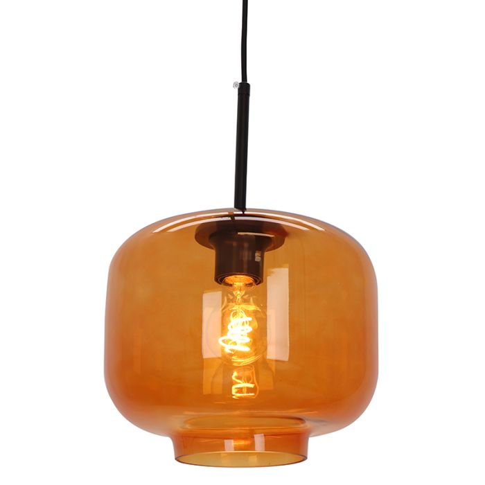 Retro hanglamp bruin, Anniek